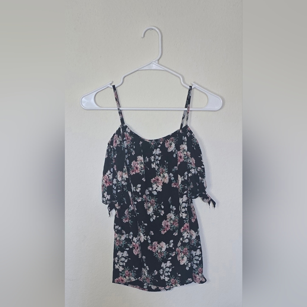Paper Crane NWT Floral Off the Shoulder Boho Blouse Small